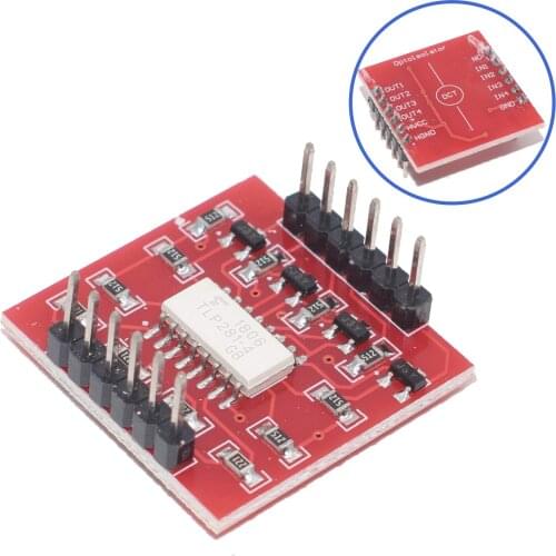 TLP281 4 CH 4-Channel Opto-isolator IC Module For Arduino Expansion Board High And Low Level Optocoupler Isolation 4 Channel