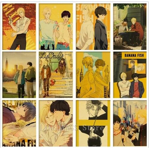 5D DIY Full Drill Diamond Painting Japan Anime Cartoon Banana Fish Retro Diamond Embroidery Mosaic Cross Stitch Home Decor Gift