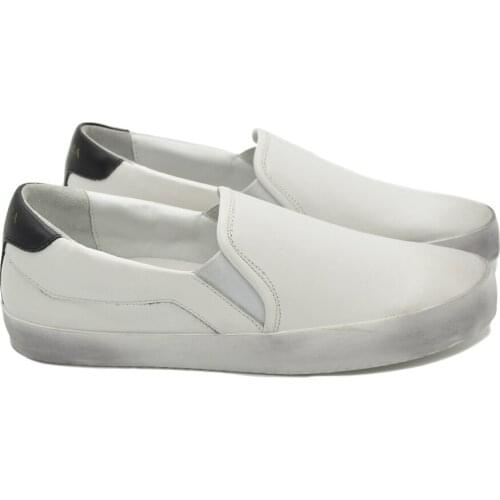 CANGMA Designer Italy Brand Sneakers Casual Shoes Mans Loafer White Genuine Leather Men Leisure Shoes Male Sneaker