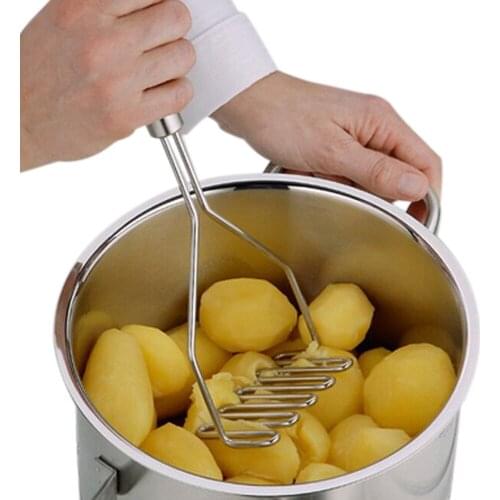 Potato Masher Tool Stainless Steel Wave Shape Kitchen Bar Potatoes Crusher Crushing Tool New Kitchen Accessories Stainless Steel