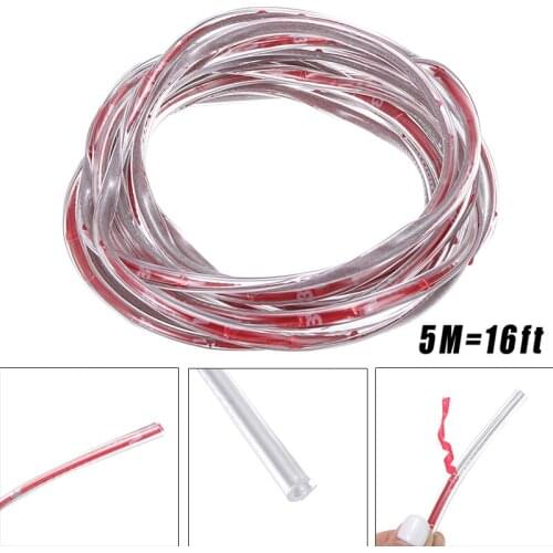 Mayitr 1pc 5m Clear Car Door Guard Boot Edge Protectors Door Guard Seal Plastic Strip Accessories Parts