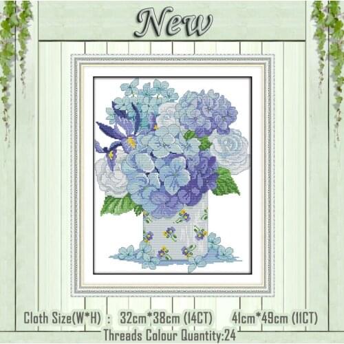 Pincushion flower diy paintings counted printed on the canvas DMC 11CT 14CT kits chinese Cross Stitch embroidery needlework Sets