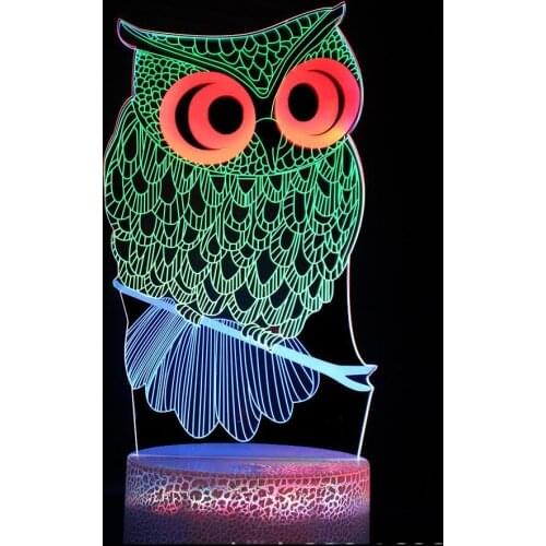 New Acrylic The neon lights 3D stereo Night light Bedside LED Small table lamp Birthday festival children decorate