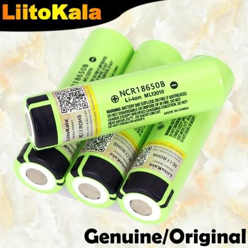 Genuine 8PCS Liitokala original 18650 3400mAh NCR18650B 3.7V battery Lithium Rechargeable Battery For Flashlight Batteries