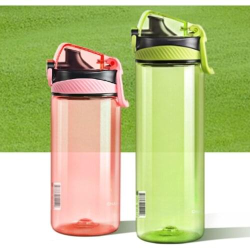 Plastic Water Bottle Kids Sport Portable Summer Drinking Bottle Lids Leak Proof Safe Stylish Bidon Dla Dzieci Tea Bottle AB50WB