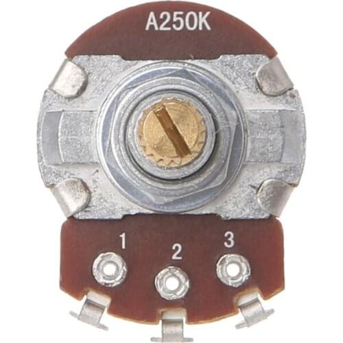 A250K Potentiometer Splined Pot Electric Guitar Bass Effect Amp Tone Volume Parts