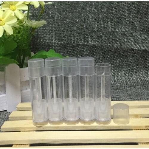 Capacity 6g 100pcs/lot Transparent plastic AS lipstick tube, lip balm tube, lipstick tube