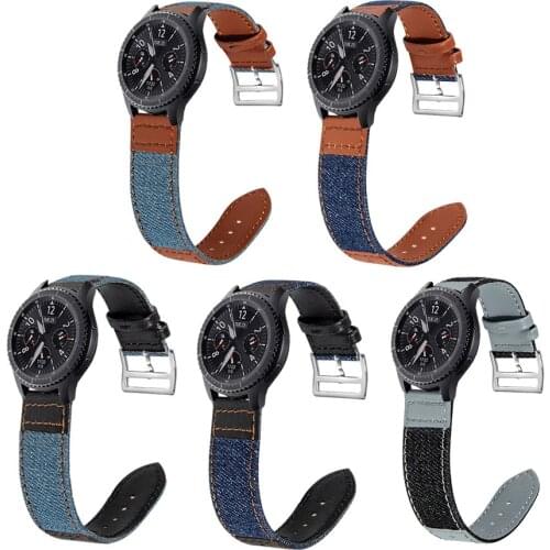 Samsung Galaxy Watch 46mm Gear S3 Huawei Watch GT 2 Amazfit GTR strap leather hand-woven nylon bracelet accessory 22mm strap