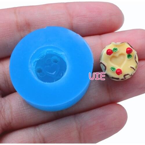 GYL228U 15.0mmThree Cherry Cake Silicone Mold Fondant Cake Decoration Candy Resin Clay Earrings Necklace Craft Soap Candle