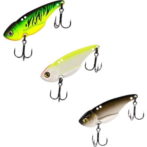 TSURINOYA Fishing Hard Lure Metal VIB 5g 7g 10g 15g Treble Hook Double Hole Low Center Of Gravity Artificial Bait