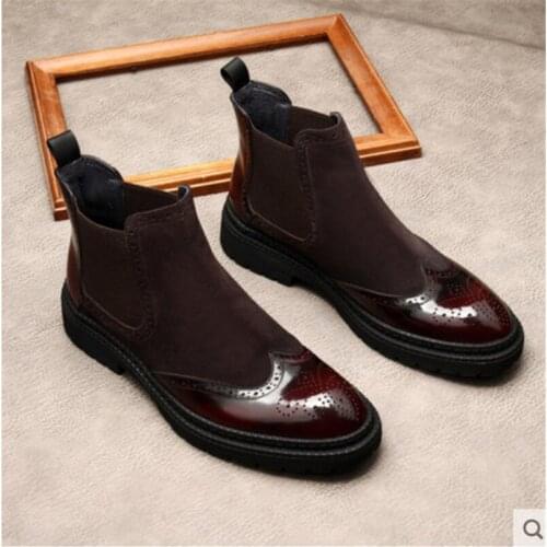 Chelsea suede boots, Martin boots, Suede high tops, cotton boots. Bootie boy
