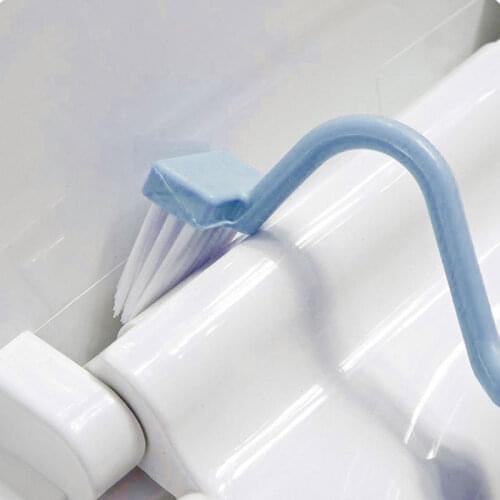 1Pc Toilet Cleaning Brush Handle Scrubber Corner Brush Bending Curved Bathroom Soft Bristles Brushes Cleaning Accessories