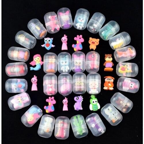 10Pcs Transparent Ball Capsule Toys Kids Birthday Party Favor Baby Shower Guest Gift Souvenir Giveaway Pinata Fillers Blind Box