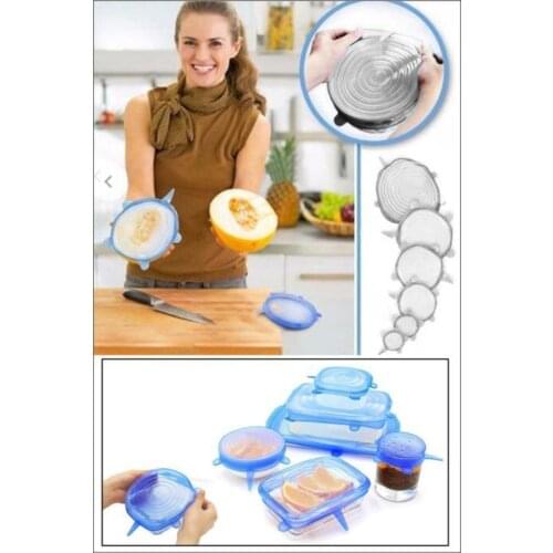Freshness Protecting Silicone Cover Strech Cover 12 PCS