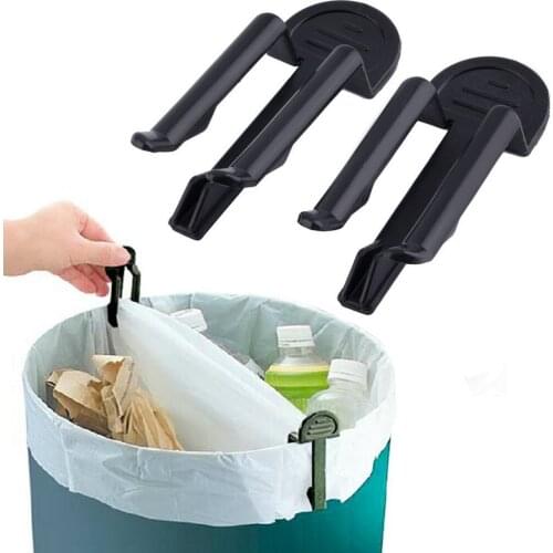 2pcs/Set Home Practical Garbage Can Waste Bin Trash Can Bag Lock Clip Holder