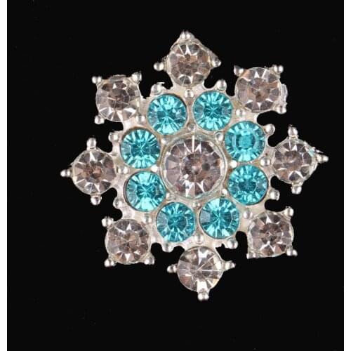 50pcs/lot) Handmade Metal Decorative Rhinestone Button Manual Flatback Green Crystal Button For Girl Wedding