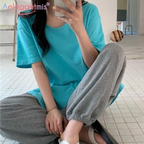 Aelegantmis Women's Loose T-Shirts