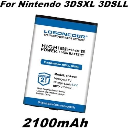 LOSONCOER Battery 2100mAh SPR-003 Battery for Nintendo 3DSLL, DS XL 2015, NEW 3DSLL, SPR-001 SPR-A-BPAA-CO in stock