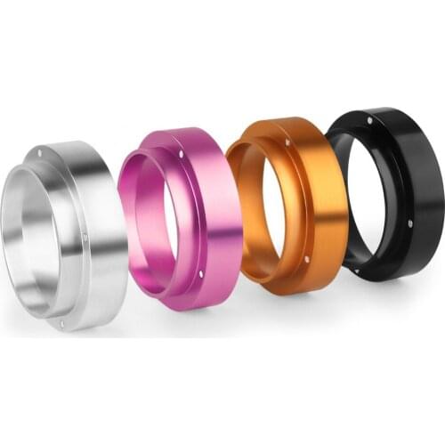Professional Espresso Coffee Dosing Ring Aluminum Distributor Handmade Coffee Dose Funnel Aluminum Coffee Supplies 51/58MM