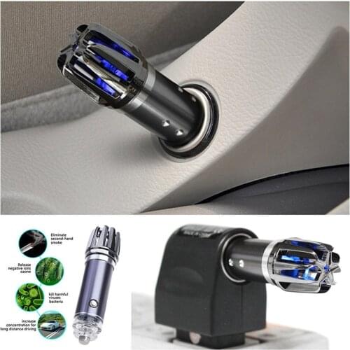 Car Air Purifier 12V Auto Car Fresh Air Ionic Purifier Oxygen Bar Ozone Ionizer Cleaner Car Air Freshener Car Accessries Parts