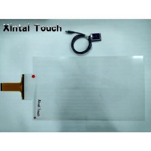 Free Shipping! 17" interactive touch foil 2 points projected capacitive touch screen film for shop window