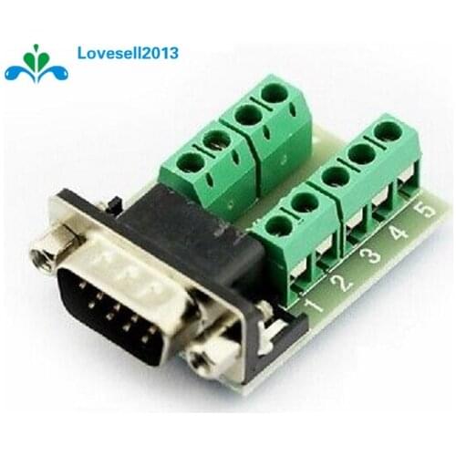 DB9 male adapter signals Terminal module RS232 Serial to Terminal DB9 contor