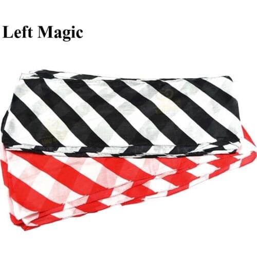 Long Magic Silk Magic Tricks Red/Black- White Silk Magic Props Stage Magic Gimmick For Magicians Accessory Toys