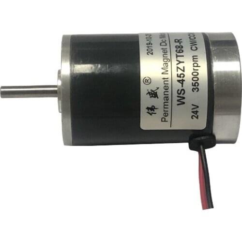 45ZYT68 Permanent Magnet Dc Motor 24V Micro High Speed Dc Motor 12V Reverse Speed Motor