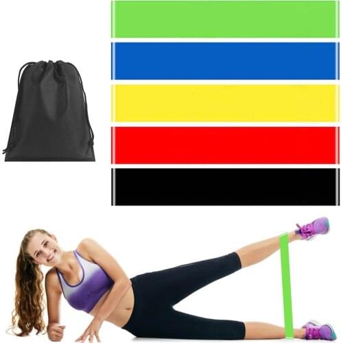 Elastic Resistance Rubber Bands Thigh Belt Fitness Gum Waist Trainer Home Gym Mini Band Yoga Stretching Belts Pilates Sport