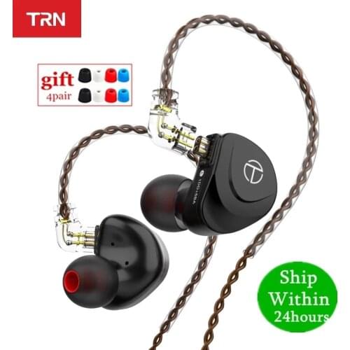 TRN V90s 5BA+1DD Hybrid In Ear Earphone HIFI Monitor Metal Headset Running Sport Earphone with 2PIN Detachable TRN VX BA8 V90