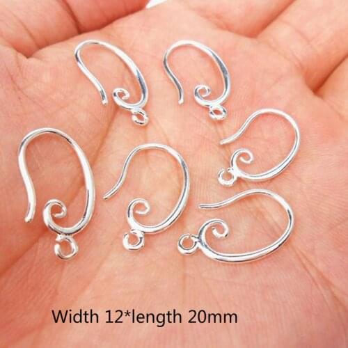 20pcs 925 Sterling Silver Jewelry DIY Accessories 925 Silver Hook For Necklace Findings & Components PJ015