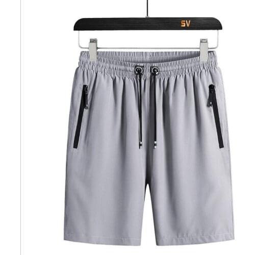 2021 Summer New mens Casual Trend Loose quick-drying Shorts mens Zipper Sweatpants