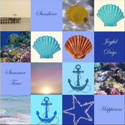 Patch Printed Sea Deal With It Clothes Women Pattern Decoration DIY Fashion FREEDOM Style Large Fabric Biker Patches