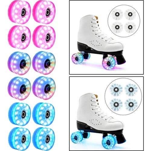 Durable Roller Skate Wheels Wheel Bearings Installed Indoor Outdoor Parts