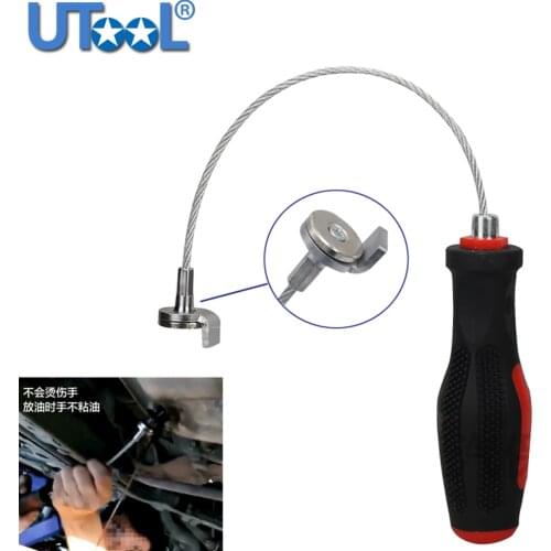 Strong Magnetic Oil Drain Plug Remover Tool Wrench Anti Scald