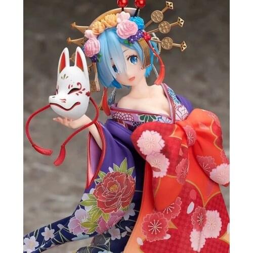 Re:Life In A Different World From Zero Kimono Rem Oiran Road Central 25cm Model Boxed Figure