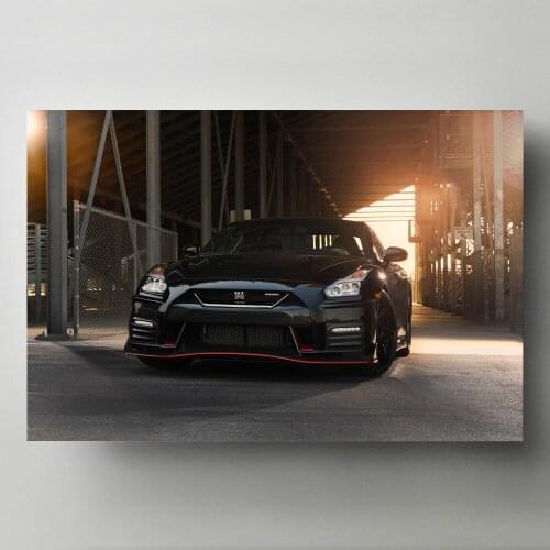 Modern Canvas Paintings Wall Art Picture Vehicle Nissan GT R NISMO Black Super Car Posters HD Print for Living Room Decor