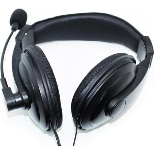 G750 Universal 3.5mm Jack Over-Ear Business Computer Headset Headphone with Mic