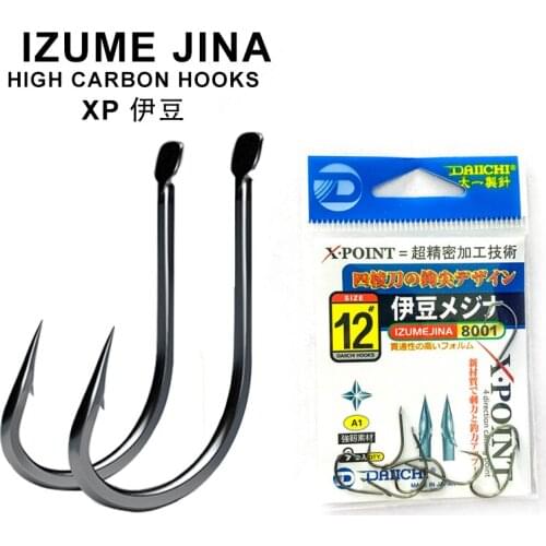 XP IZUME JINA 10pcs/bag Import Japan Hooks High Quality Carp Fishing Hooks Micro Sizes Saltwater Freshwater High Carbon Hooks