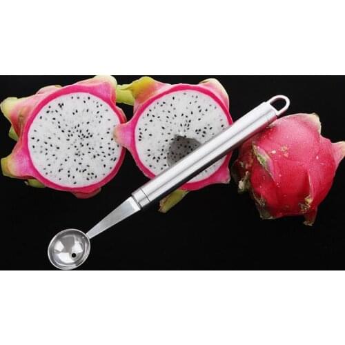 1PC 304 Stainless Steel Ice Cream Dig Ball Scoop Spoon DIY Assorted Cold Dishes Tool Watermelon Fruit Carving Baller KX 276