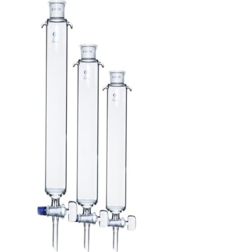 24# thick glass chromatographic column with PTFE stopper free shipping