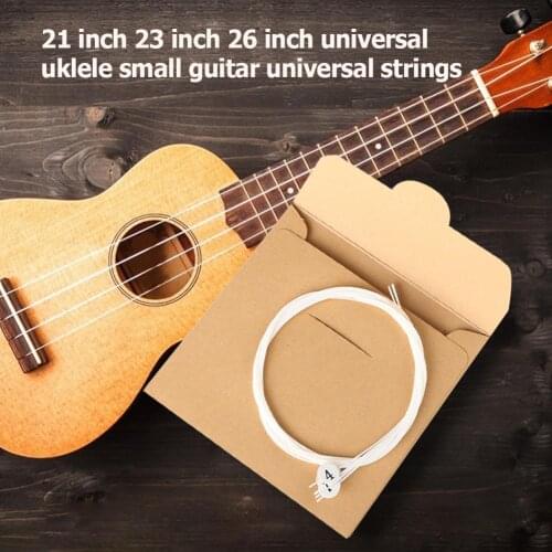 4pcs/set Ukulele Strings Replacement Nylon Part for 21 23 26 inch Ukulele Stringed Instrument Accessories Guitar String