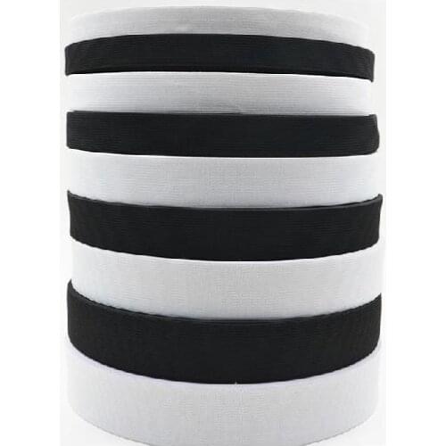 Black/White Elastic webbing band 3cm width 1M Sewing supplies garment accessories DIY hand made for patchwork