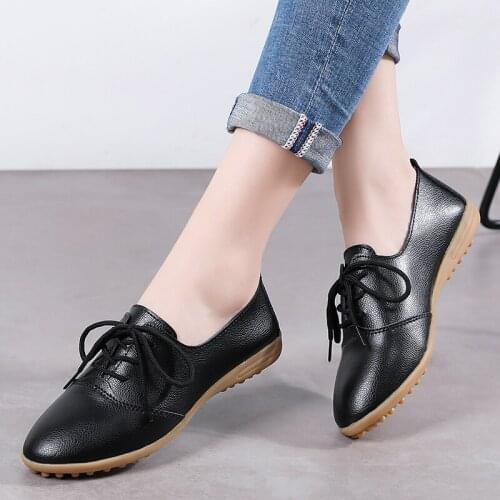 Hot Sale Sneakers Women Tennis Shoes Hard-Wearing Outdoor Genuine Leather Trainers Chunky Lace-Up Trend Sport Zapatillas Mujer