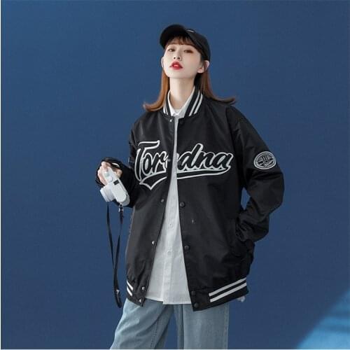 Women Bomber Jackets Baseball Fashion Men Anorak Hip Hop Streetwear Jackets Male Casual Baseball Uniform Coats Clothing