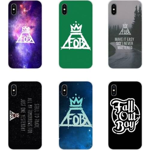 Fashion Fall Out Boy FOB band Transparent Soft Cases Covers For Xiaomi Redmi 4A S2 Note 3 3S 4 4X 5 Plus 6 7 6A Pro Pocophone F1