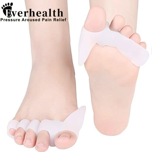 3Pairs Toe Separator Durable Silicone Soft Thumb Eversion Corrector Alleviate Pain Safe Repeated Use Wholesale Finger Separator