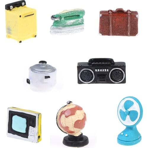 1Pcs Doll House Mini Furniture Decoration Television Washing Machine Rice Cooker Toys Accessories