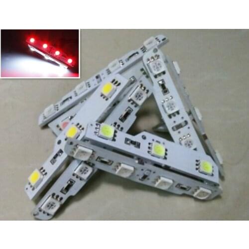 High quality 4pcs/lot White+Red Led door warning light Lamp for VW Passat Jetta CC Golf 6 GTI JETTA MK5/6