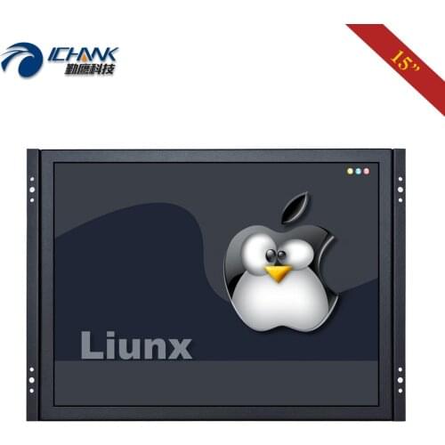 ZK150TC-59L/15" inch 1024x768 VGA USB HDMI Embedded Open Frame Support Linux Ubuntu Raspbian Debian Touch LCD Screen PC Monitor